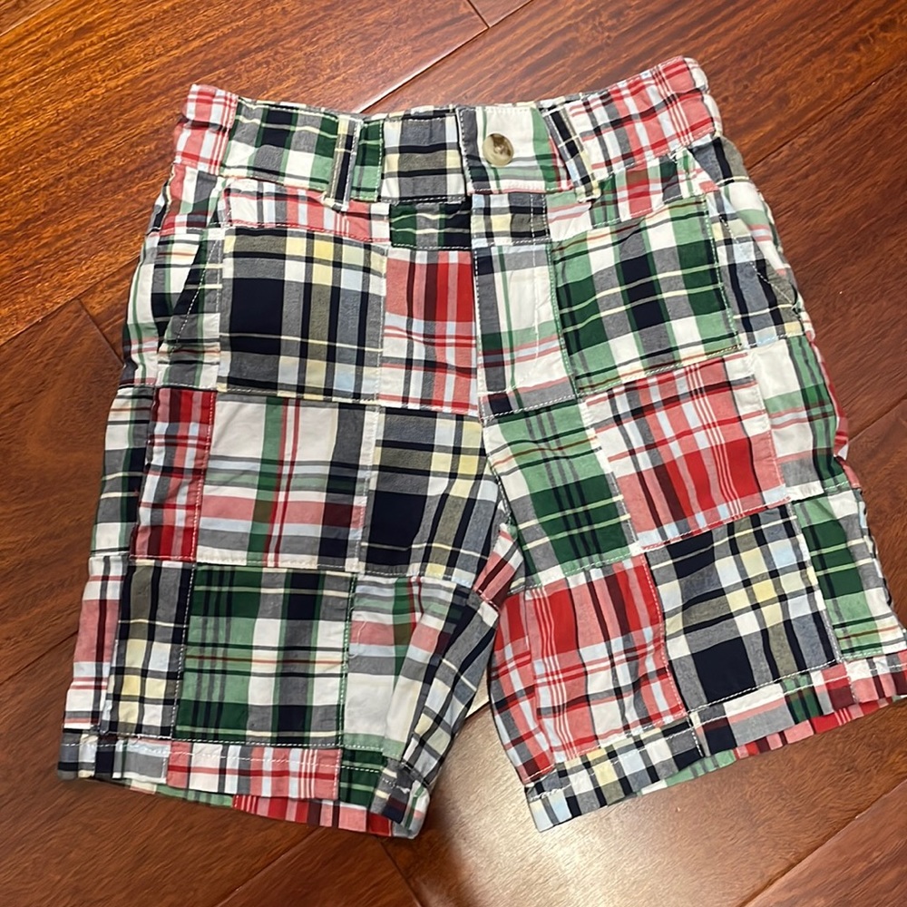 Janie and Jack size 2t boys plaid shorts